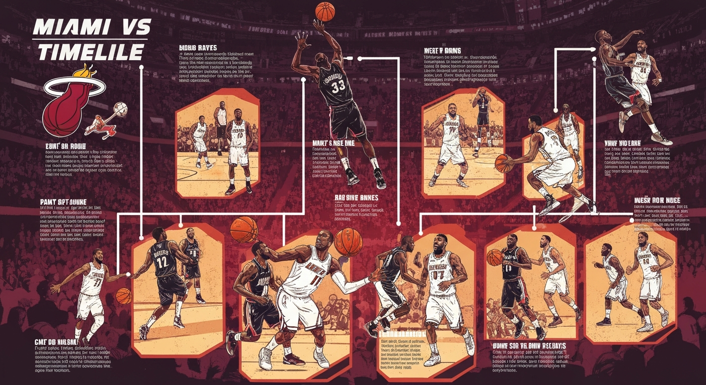 Miami Heat vs Brooklyn Nets Timeline