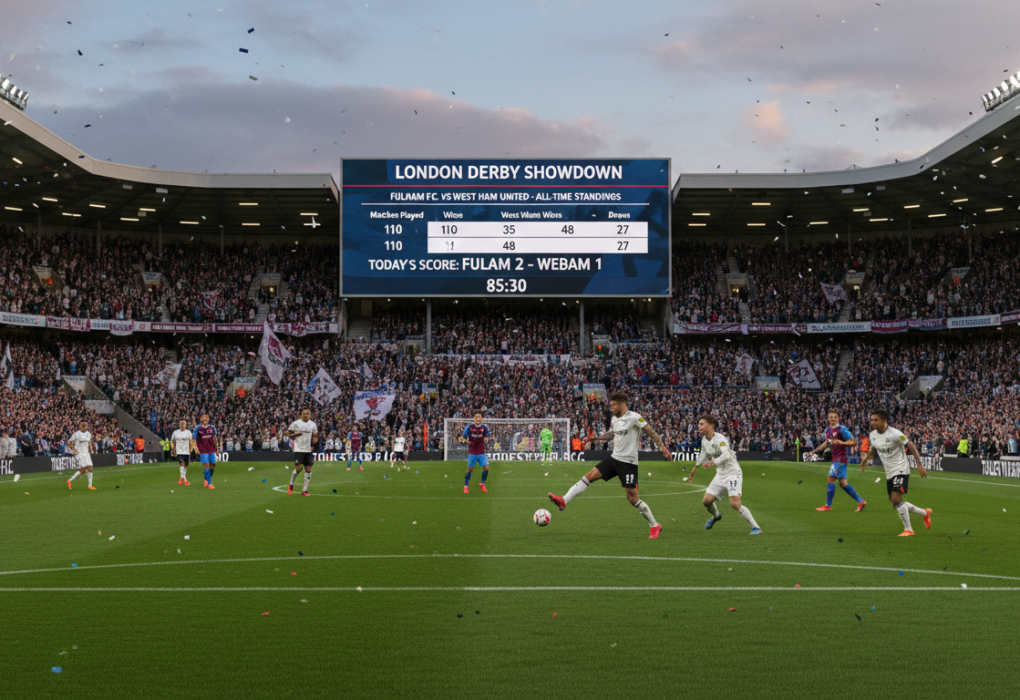 fulham f.c. vs west ham standings