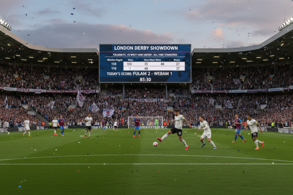fulham f.c. vs west ham standings