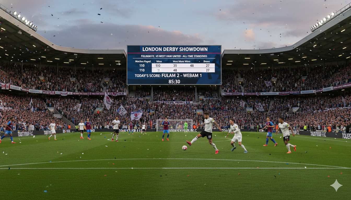fulham f.c. vs west ham standings